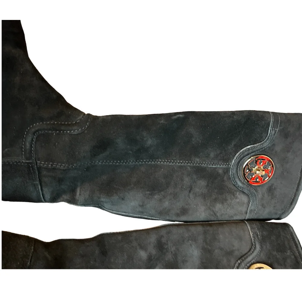 Tory Burch Selma Suede Boots -#4196
